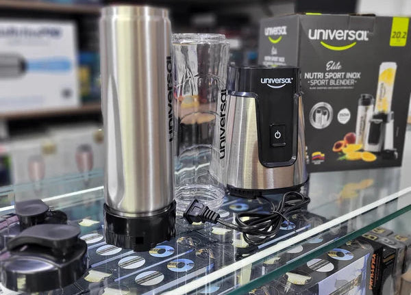 Licuadora Deportiva Universal - Vaso Acero