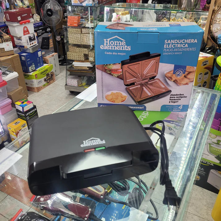 Sanduchera Home Elements Cobre - Cuadrada