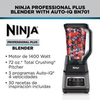 Licuadora Profesional Ninja BN701 De 1,9 L Y 1.400 W Con Auto-iQ