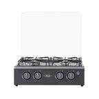 Sobremesa Haceb 4 Puestos Tapa Vidrio Encendido Eléctrico