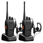 Kit De 2 Radios Intercomunicadores Baofeng Walkie Talkie
